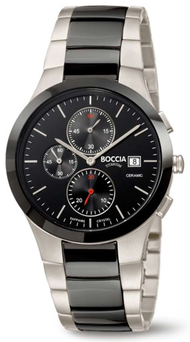 Orologio da uomo Boccia 3748-01 - Titanio puro - Vetro zaffiro
