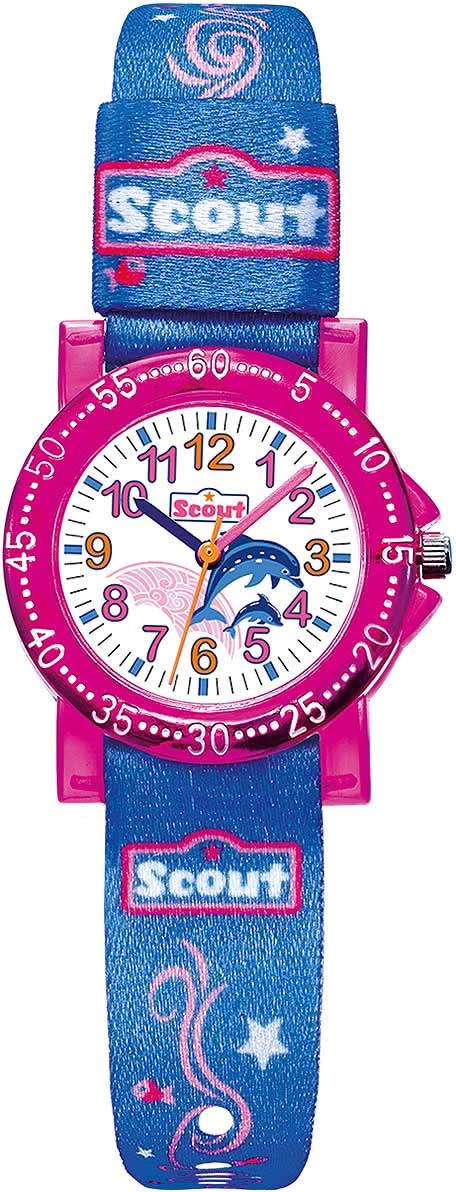 Orologio Scout Action Delfin 375001 da bambina • Orologio educativo • Resistente fino a 5 ATM