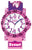 Orologio educativo da bambina con quadrante rosa-viola, cinturino rosa, logo Scout