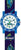 Orologio per bambini con cinturino in tessuto blu, quadrante analogico e logo Scout, motivo verde chiaro