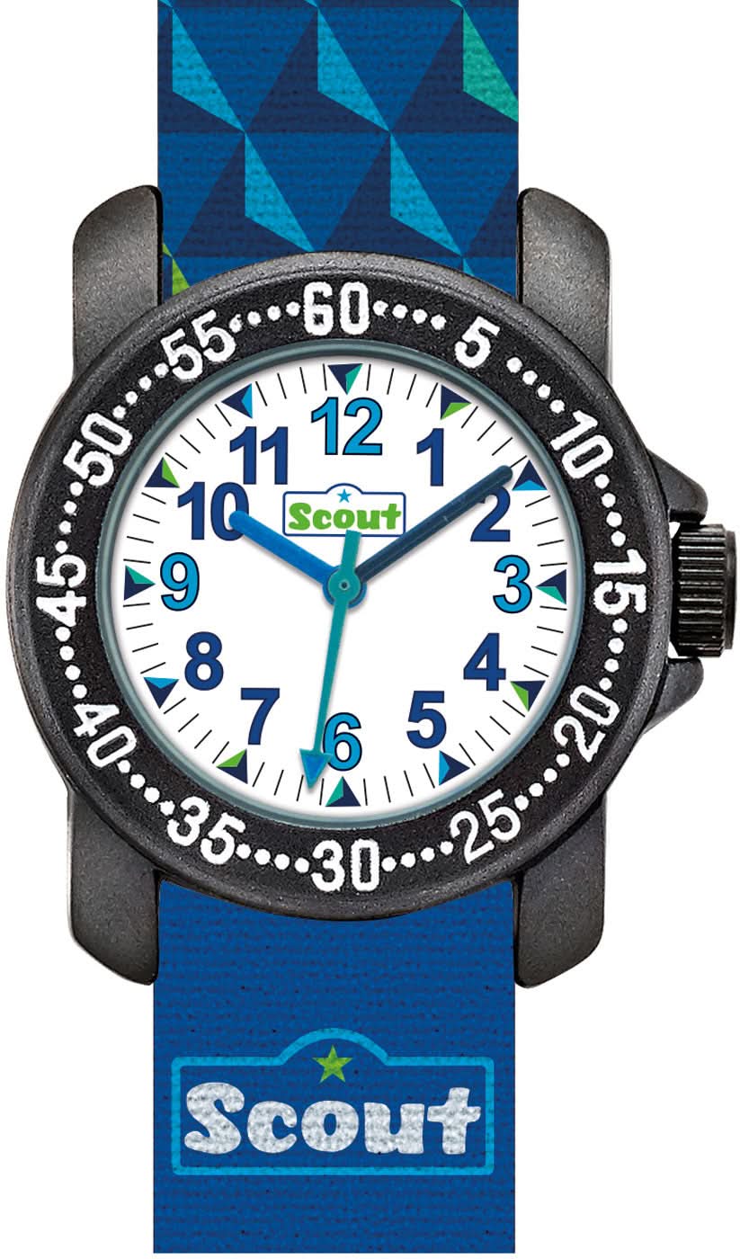 Orologio per bambini Scout Flying Monsters 280376015 • Quadrante educativo • Cinturino in tessuto lavabile