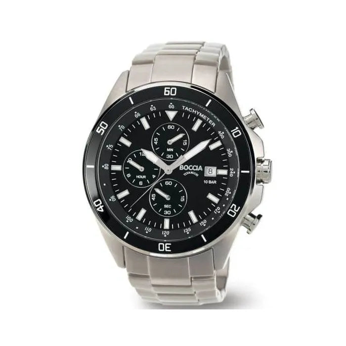 Boccia Titanium 3762-01 Armbanduhr • Reintitan-Gehäuse • Quarzwerk