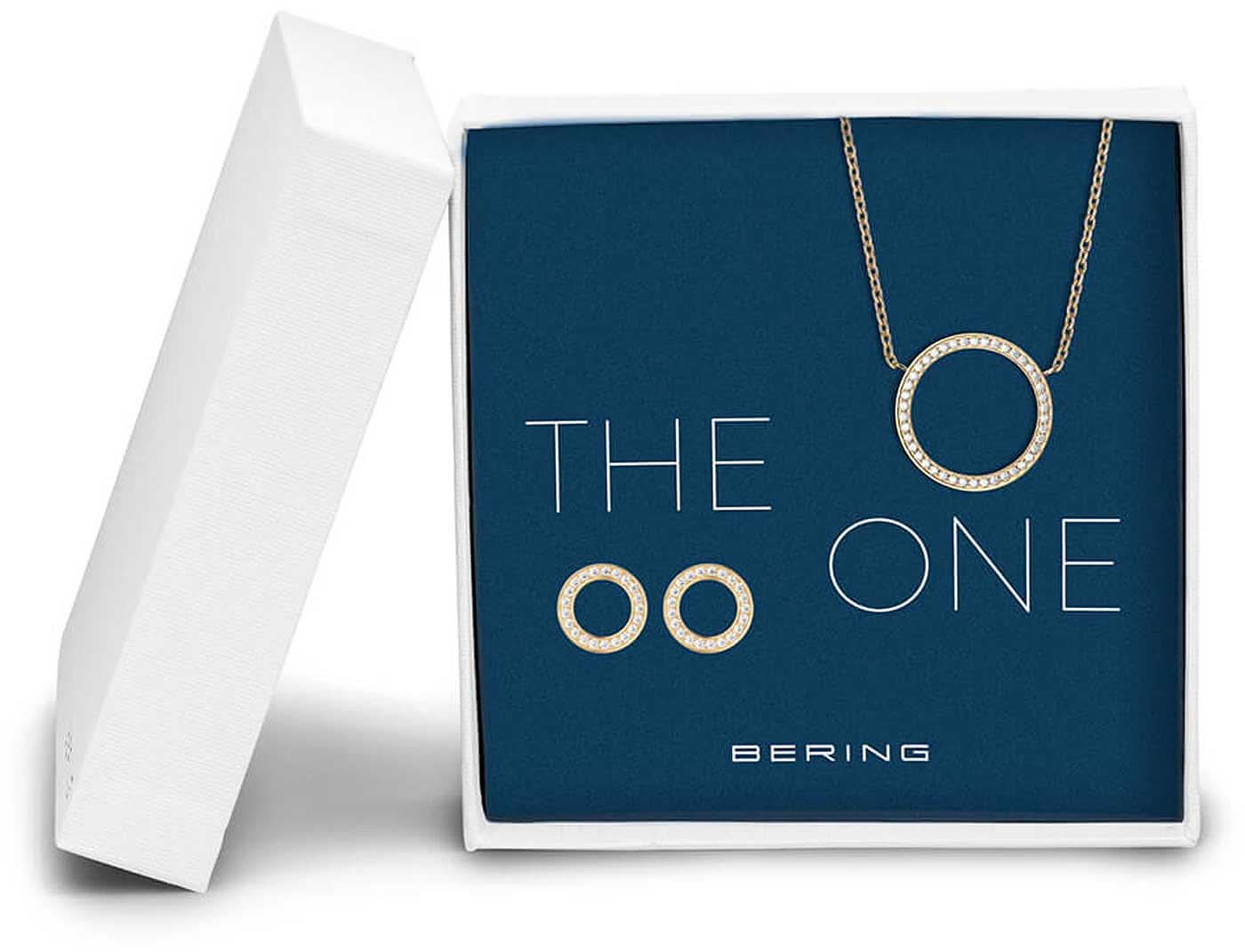 Set collana con pendente e orecchini a lobo - Bering Jewelry Modello: 434-718-Oro