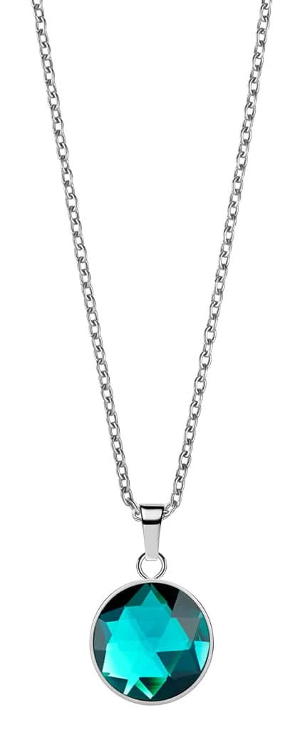 Collana in acciaio inossidabile con ciondolo rotondo modello Bering 436156450