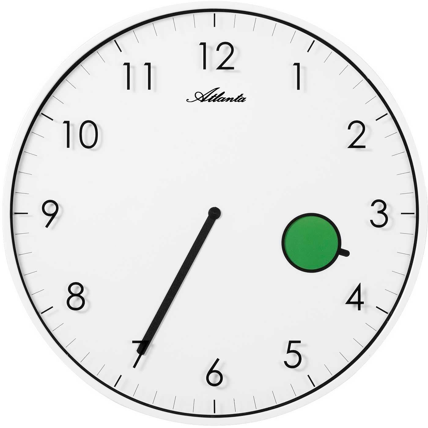 Orologio da parete Atlanta 25x25x1,5 cm Metallo • Silenzioso • Moderno