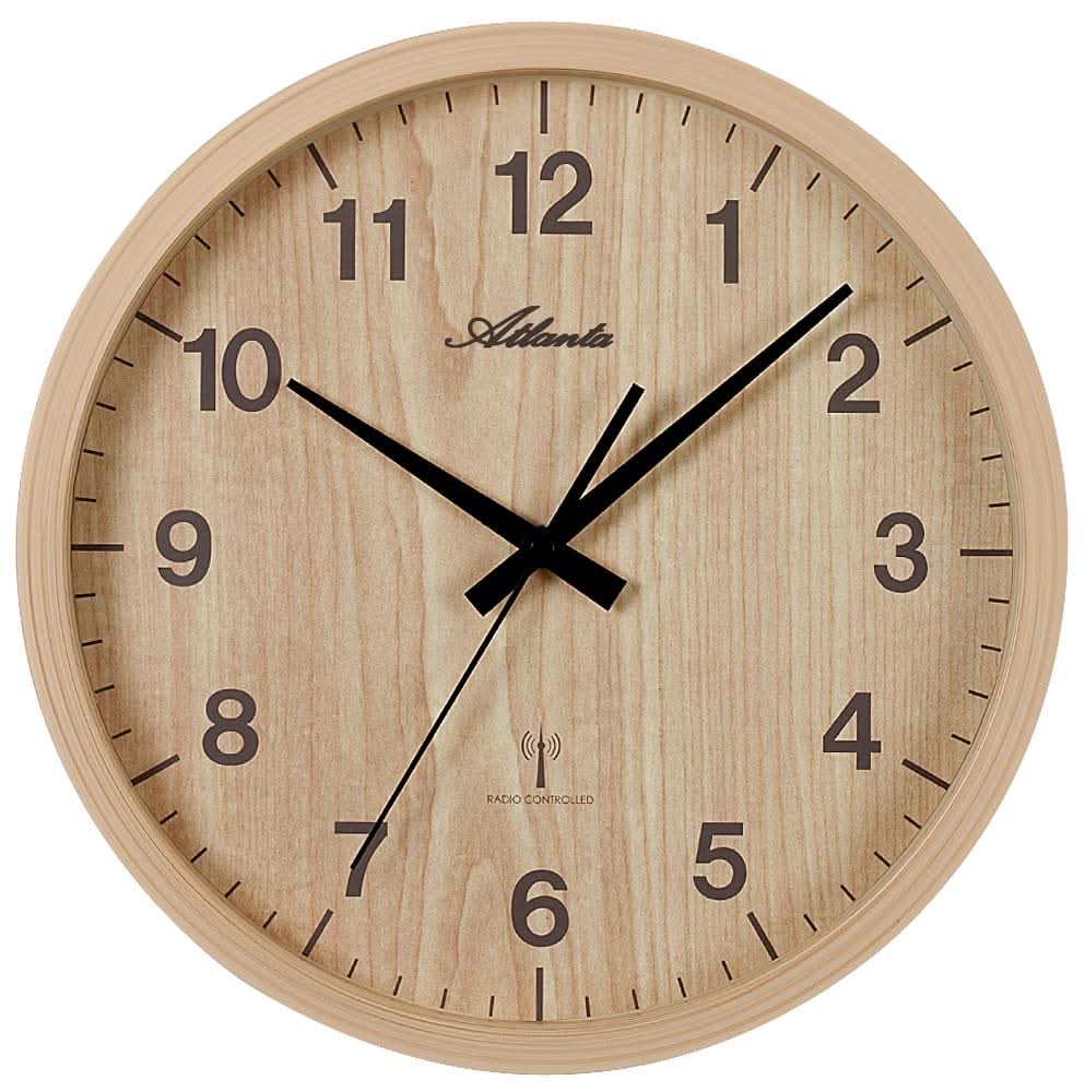 Orologio da parete Atlanta 30,5 cm Ø plastica • radiocontrollato • silenzioso