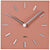 Orologio da parete Atlanta 20x20x4 cm Legno • Design moderno • Preciso movimento al quarzo