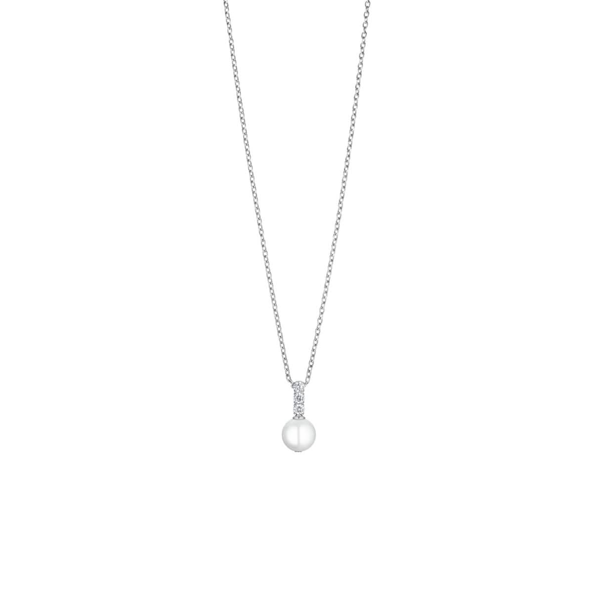 Collana Perle Artiche in acciaio inossidabile con cristalli scintillanti - BERING Modello: 456-17-500