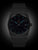 Orologio da donna Ruhla, quadrante nero con indici blu, data 25