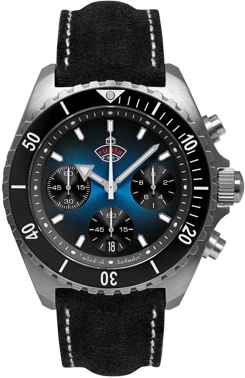 Orologio da uomo Ruhla Glasbach Cup 49703 • Made in Germany • Cronografo