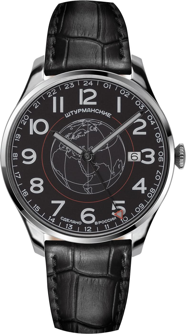 Sturmanskie Sputnik GMT 51524-1071665 Orologio da Uomo • Leggendaria Storia Spaziale • Affidabile Calibro al Quarzo