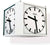 Orologio da parete Peweta 56,5x56,5x56,5 cm Metallo • Quadrante a 4 lati • Radiocontrollato