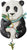 "Orologio da parete Allen Designs 30,5x21,5x6 cm in plastica • Con pendolo • Design Panda"