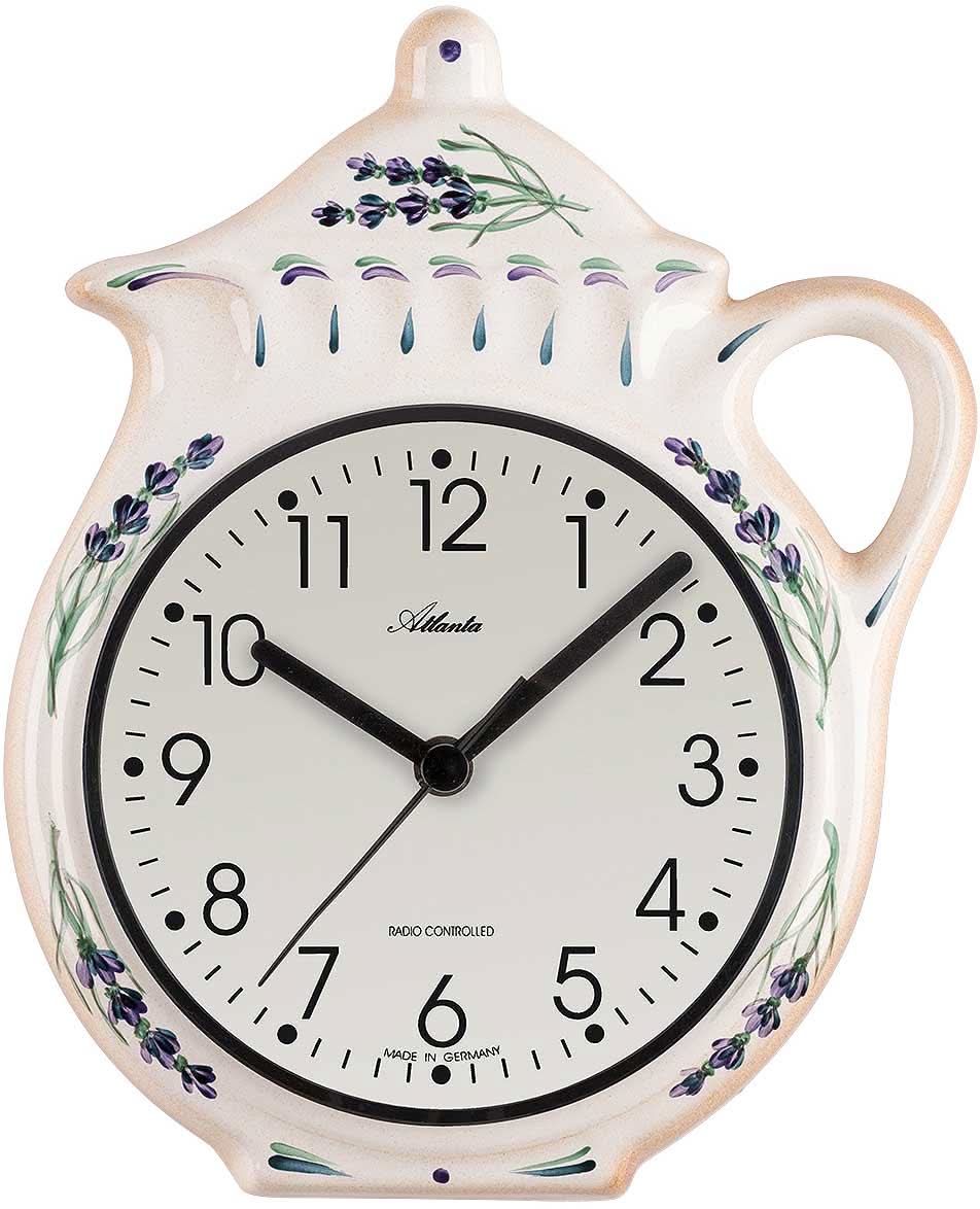 Orologio da parete Atlanta 25x20x5 cm Ceramica • Radiocontrollato • Stile rustico