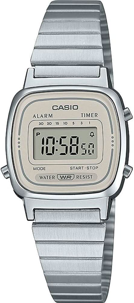 Casio Vintage LA670WEA-8AEF Orologio da Donna • Iconico Design Retrò • 7 Timer Preimpostati