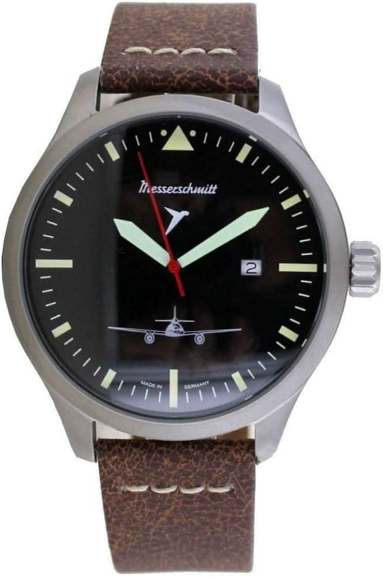 Orologio da uomo Messerschmitt ME 262 • Design storico da aviatore • Made in Germany