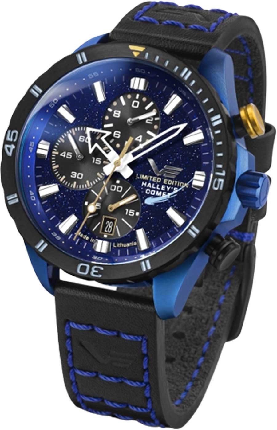 Orologio da uomo Vostok Europe Halley's Comet 6S10-320E694 • Quadrante in avventurina • 20 ATM