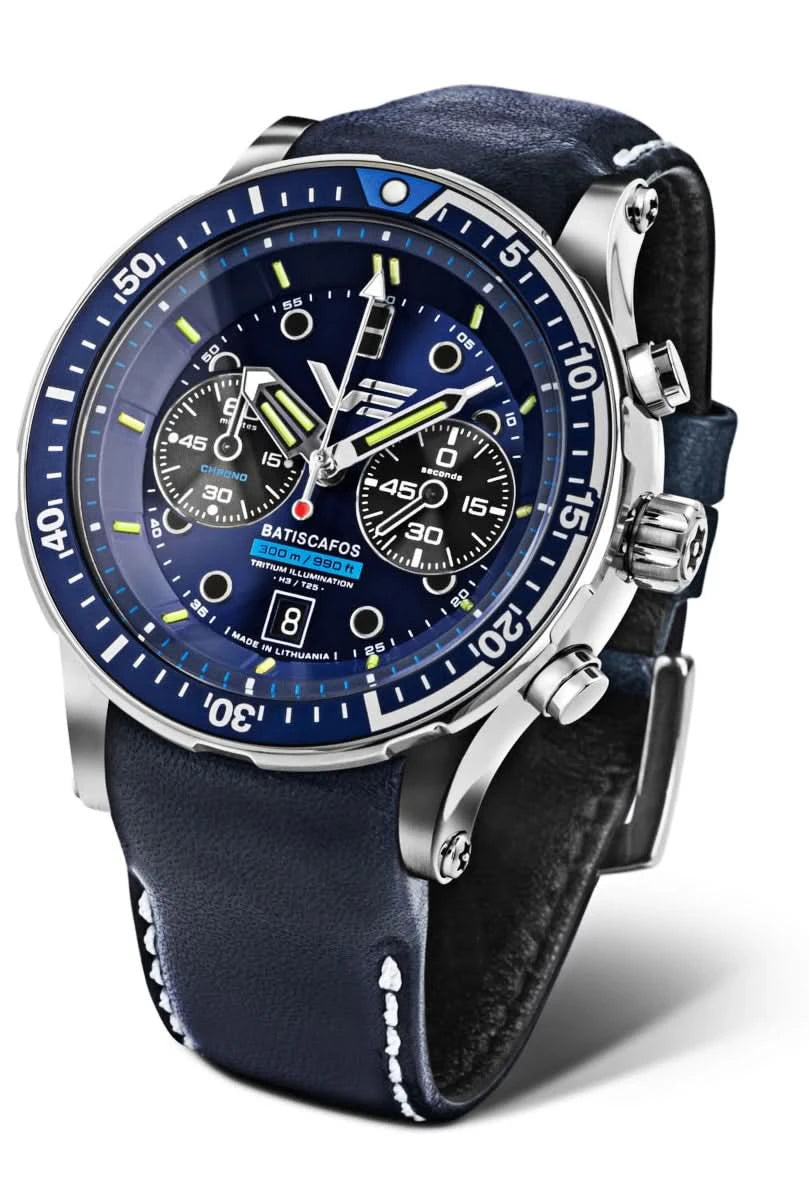 "Orologio da uomo Vostok Europe Batiscafos 6S21-511A772 • Impermeabile 300m • Illuminazione al trizio"