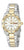 Orologio da donna Seiko 5 con bracciale bicolore in acciaio inossidabile, quadrante color argento-oro e datario