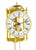 Orologio da parete Hermle 62x15x10 cm metallo • movimento a peso 8 giorni • rintocco campana