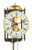 Orologio da parete Hermle 62x15x10 cm metallo • Suono Gong • Movimento 8 giorni