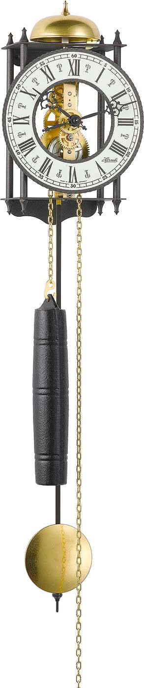 Orologio da parete Hermle 62x15x10 cm metallo • Movimento meccanico • Suono di campana