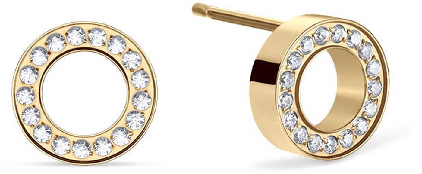 Orecchini a lobo rotondi con pietre incastonate - Bering Jewelry Modello: 721-27-05