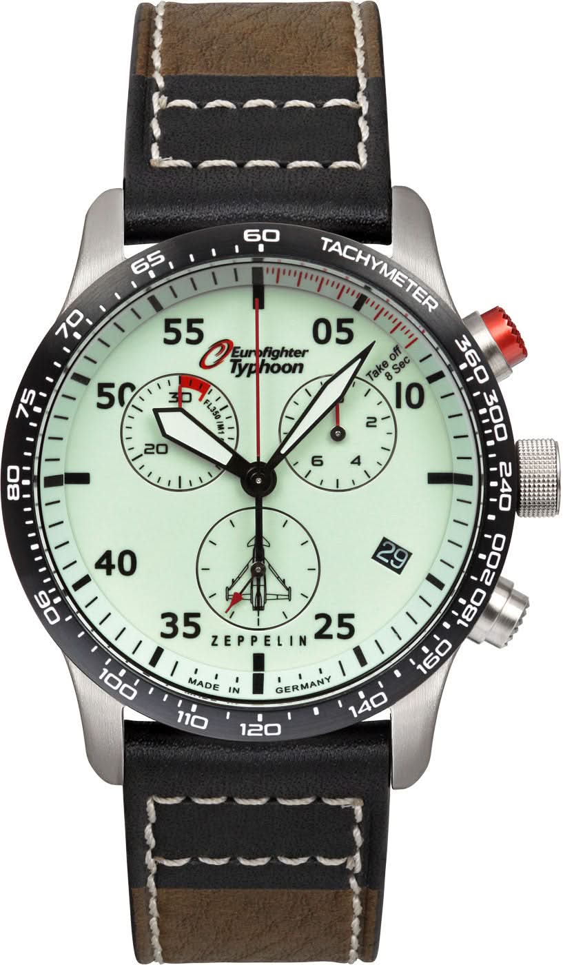 Orologio da uomo Zeppelin Eurofighter 7298-5 • Made in Germany • Cronografo