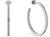 Orecchini a cerchio in acciaio inossidabile con pietre - Bering Jewelry Modello: 731-17-05