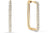 Orecchini a cerchio quadrati in acciaio inox con pietre - Bering Jewelry Modello: 733-27-05