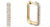 Orecchini a cerchio quadrati in acciaio inossidabile con pietre - Bering Jewelry Modello: 734-27-05