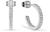 Orecchini a cerchio in acciaio inossidabile con pietre - Bering Jewelry Modello: 737-17-05