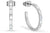 Orecchini a cerchio in acciaio inossidabile con pietre - Bering Jewelry Modello: 738-17-05