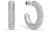 Orecchini a cerchio in acciaio inossidabile con pietre - Bering Jewelry Modello: 739-17-05