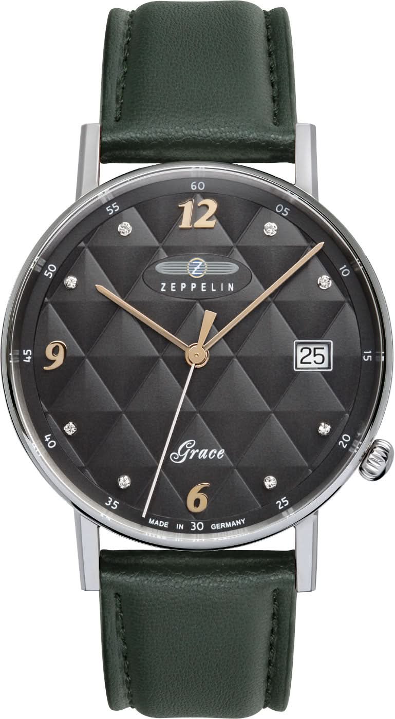 Orologio da donna Zeppelin Grace 74412-N • Made in Germany • Cristalli Swarovski