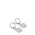 Orecchini Arctic Flowers Argento lucido - Acciaio inossidabile con motivo solare - Modello Bering 765-150-05