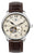 Orologio da uomo Zeppelin con cinturino in pelle marrone, cassa color argento e quadrante beige