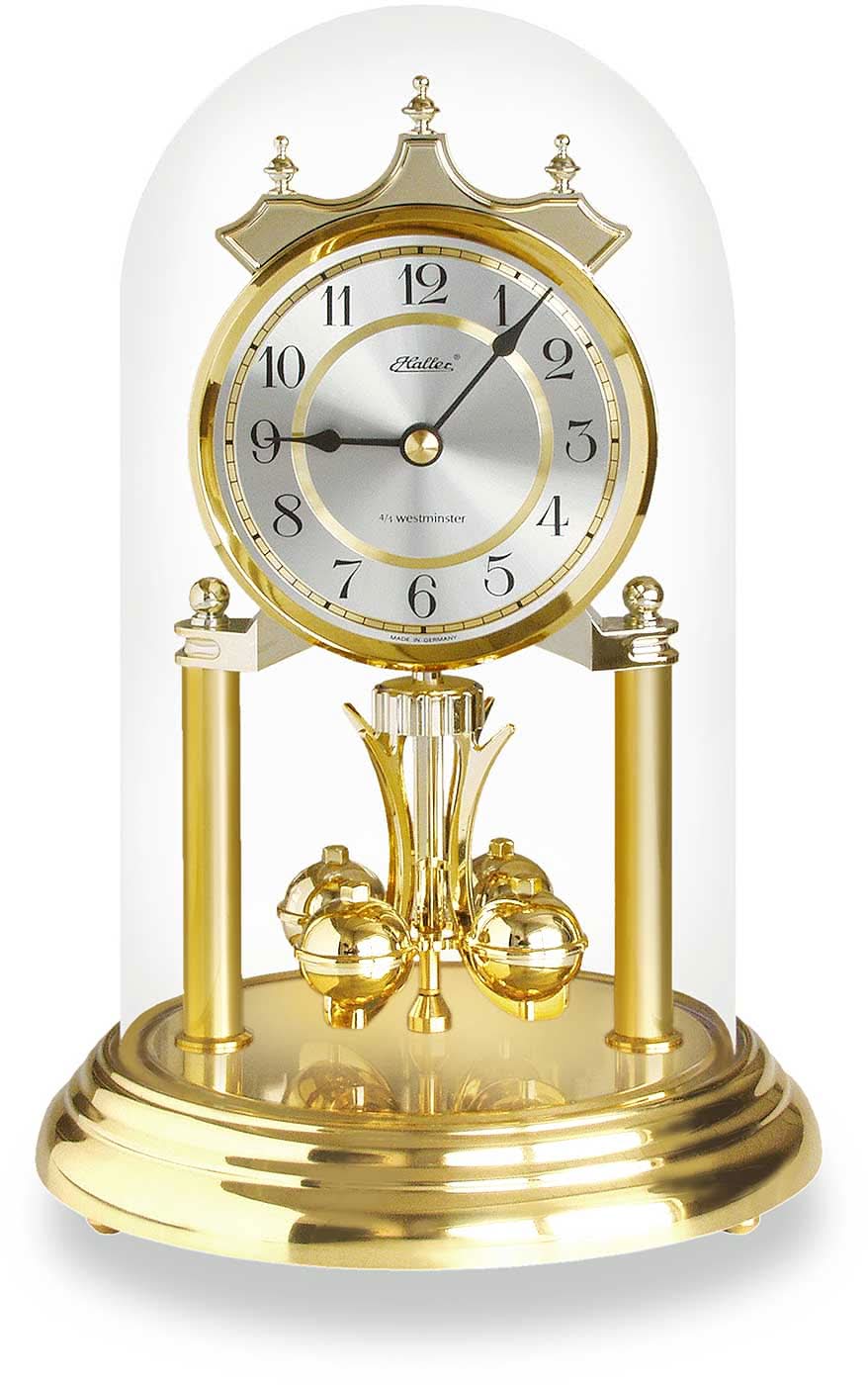 Orologio da tavolo Haller 23x15 cm ottone • quarzo • pendolo rotante