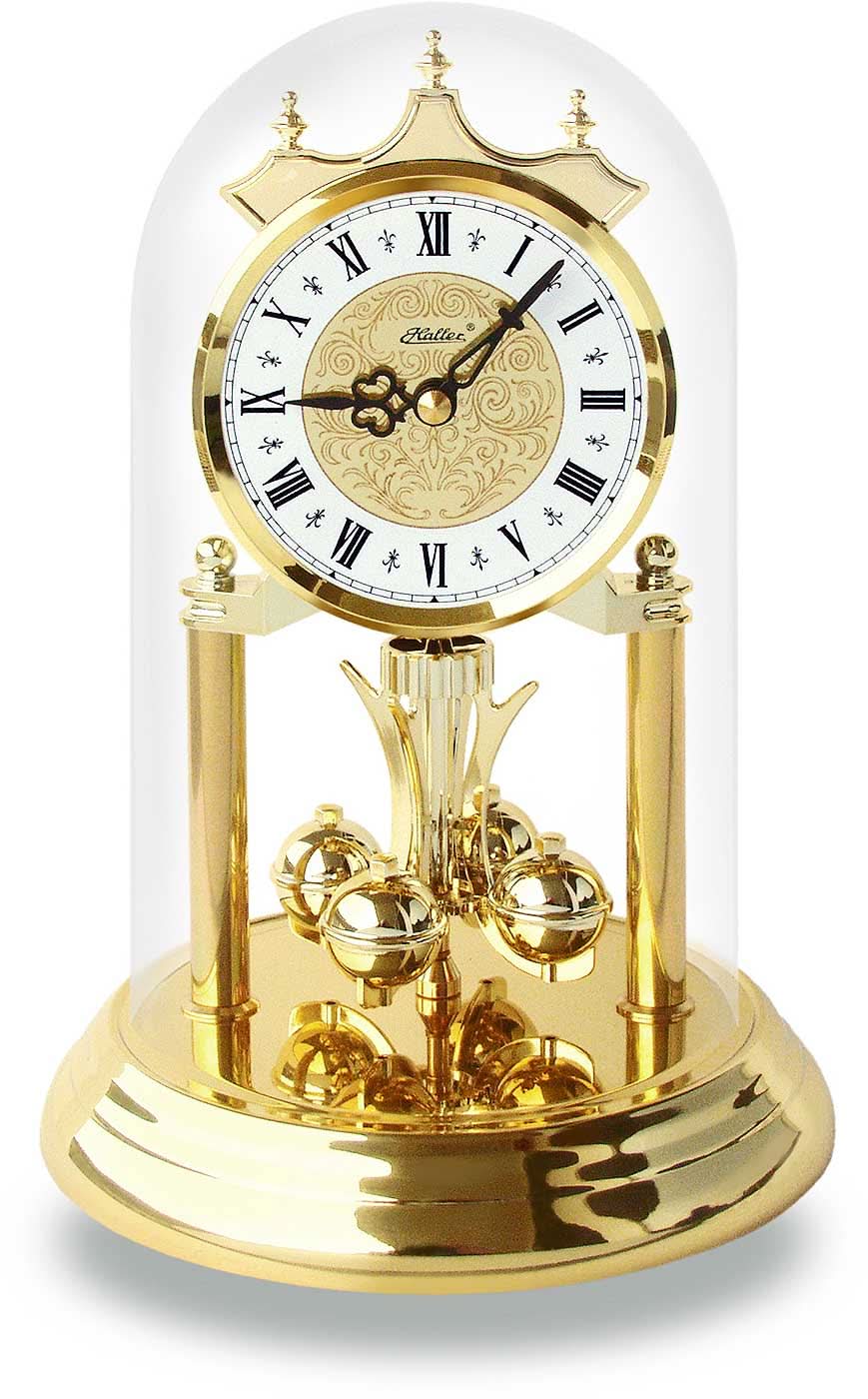 Orologio da tavolo Haller 23x15 cm in ottone • Preciso movimento al quarzo • Elegante melodia Westminster