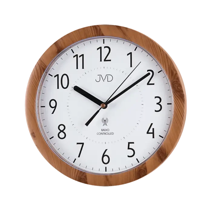 Orologio da parete JVD 25 cm Ø in plastica • Radiocontrollato • Design moderno