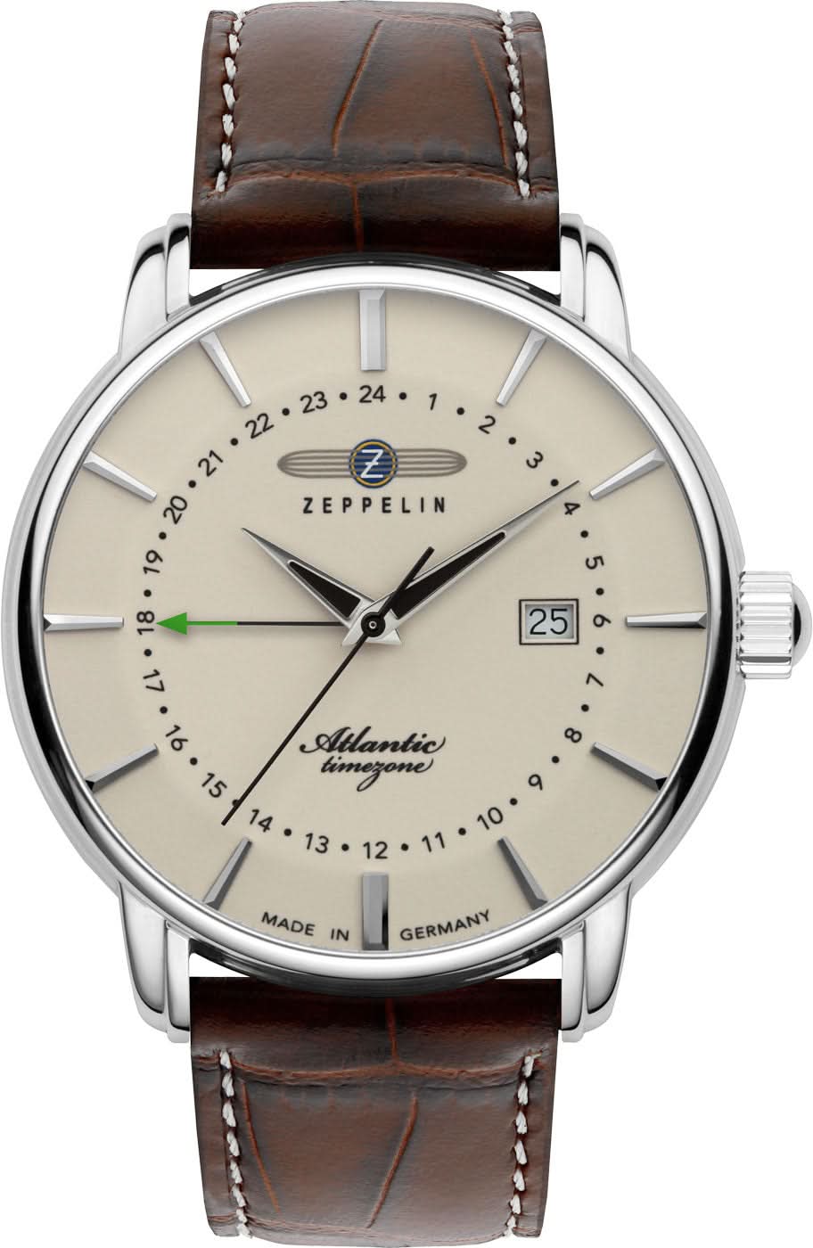 Orologio da uomo Zeppelin LZ 127 8644-3 • Made in Germany • GMT