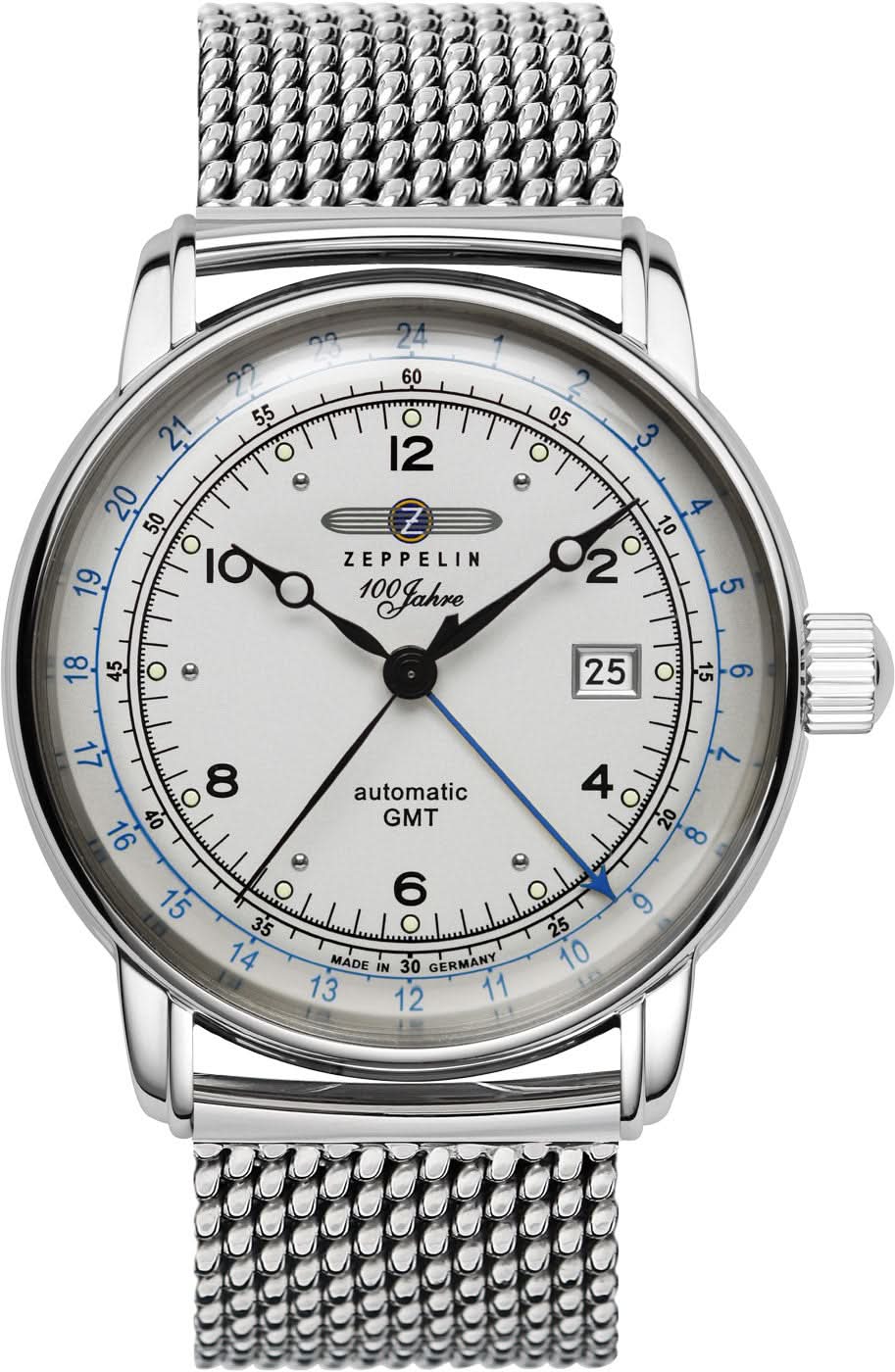 Zeppelin 100 Anni Zeppelin 8666M-1 Orologio da Uomo • Automatico GMT • Made in Germany