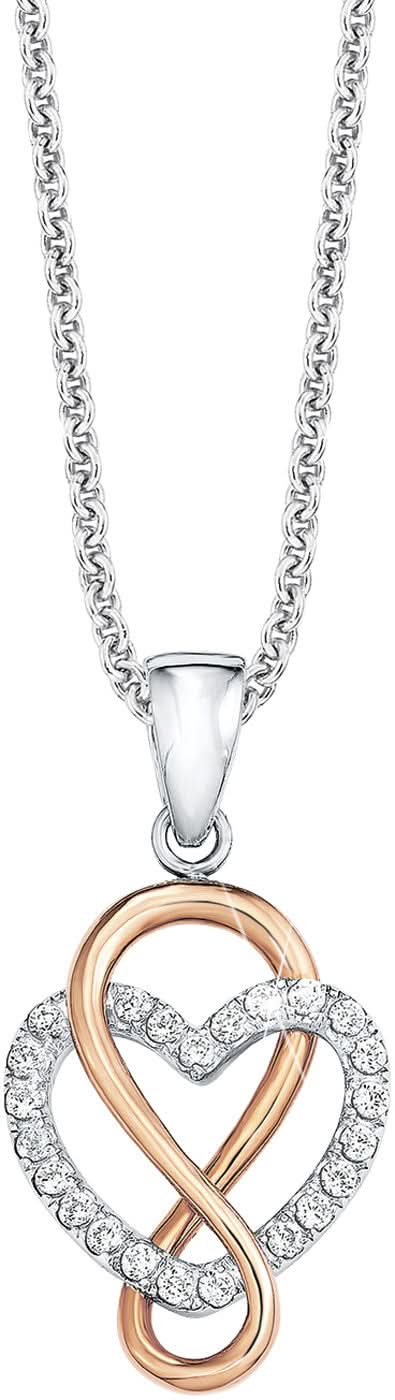 Collana con ciondolo a cuore infinito s.Oliver Jewelry modello 9081684