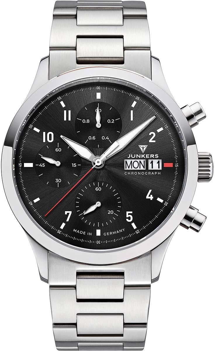Orologio da uomo Junkers Cockpit 9.14.01.02.M • Design aviatore • Made in Germany
