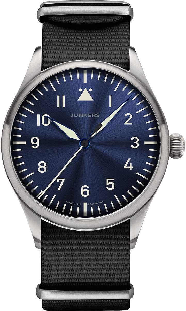 Orologio da uomo Junkers Baumuster A 9.20.01.01.N • Design storico da aviatore • Made in Germany