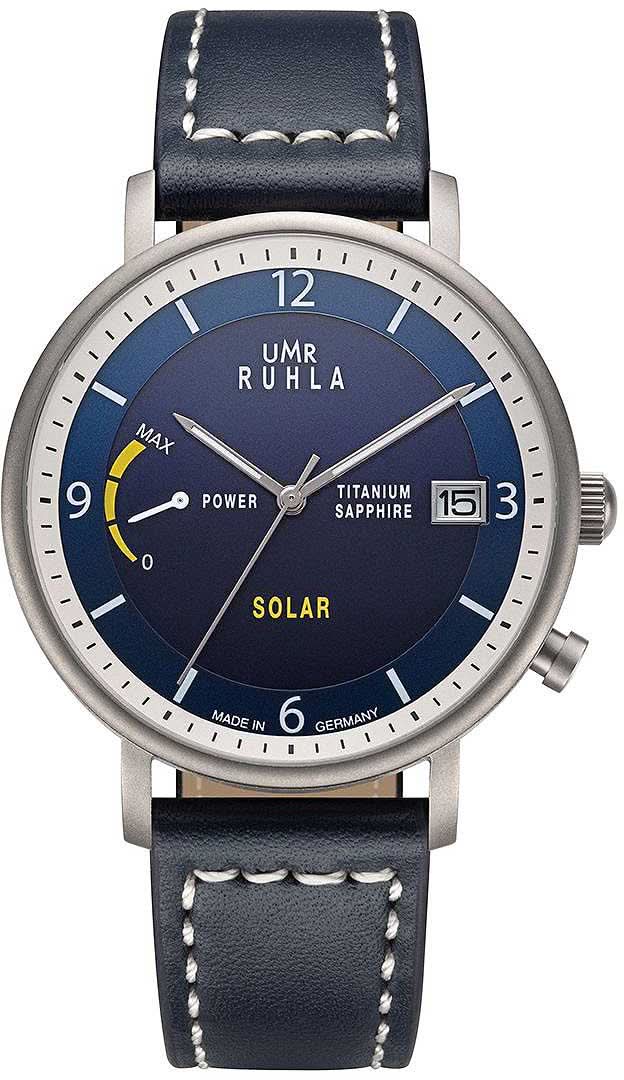 Orologio da uomo UMR Ruhla Solar 94103M • Movimento solare sostenibile • Titanio ultraleggero