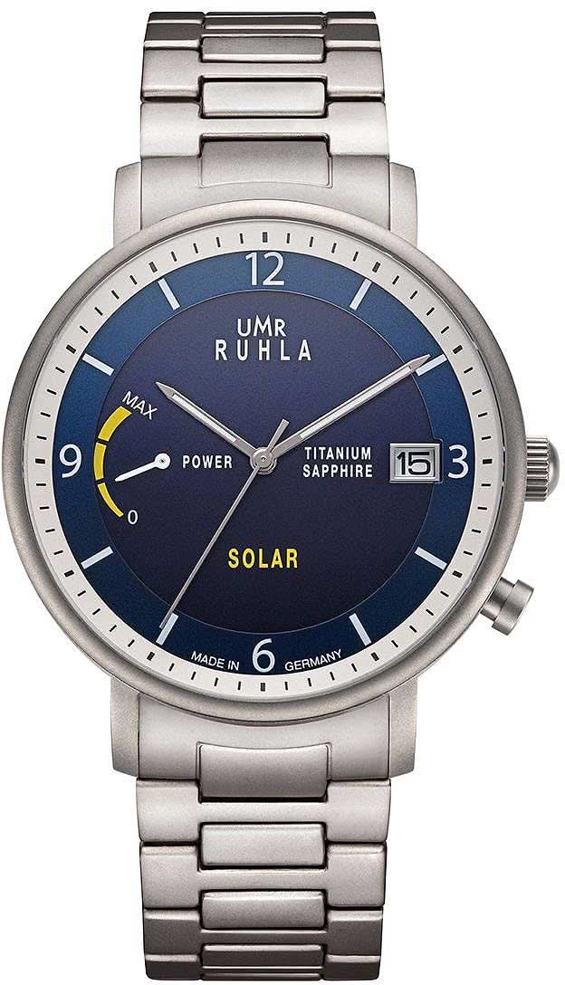 Orologio da uomo UMR Ruhla Titan Solar 94103M • Titanio leggero • Vetro zaffiro