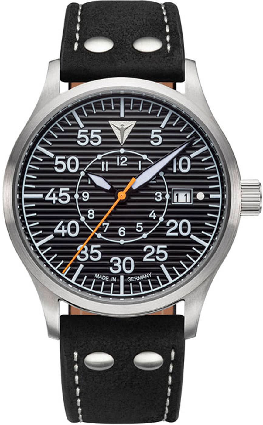 Orologio da uomo Junkers Baumuster 9.52.01.02 • Made in Germany • Look lamiera ondulata