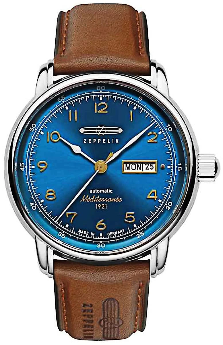 Orologio da uomo Zeppelin 100 Years Méditerranée 9664-3 • Movimento automatico • Made in Germany