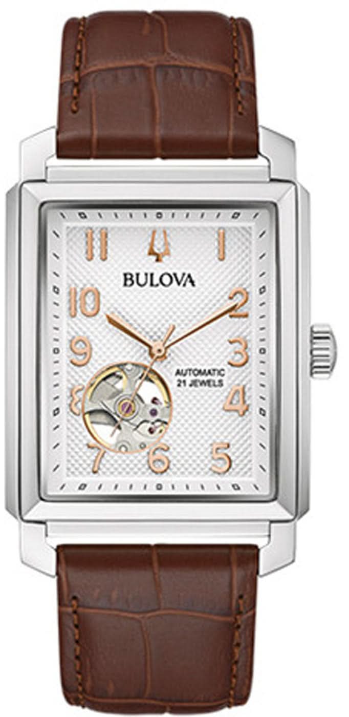 Orologio da uomo Bulova Sutton 96A268 • Automatico • Open Heart